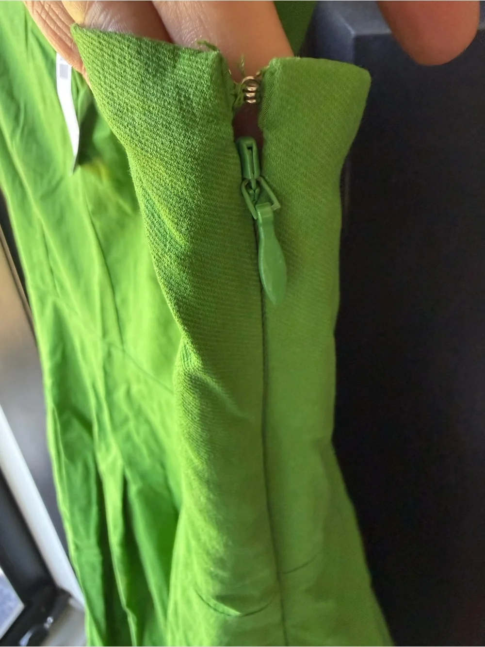 J. Crew Green Spaghetti-Strap Midi Dress